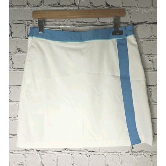 Greg Norman Collection Pants - Greg Norman Collection Women's Sunset Park Print Skort White Blue New Size 6